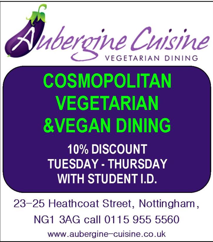 Aubergine-Cuisine Nottingham vegetarian dining