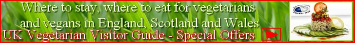 vegetarian vegan restaurants B&B Hotels Guest Houses Scotland